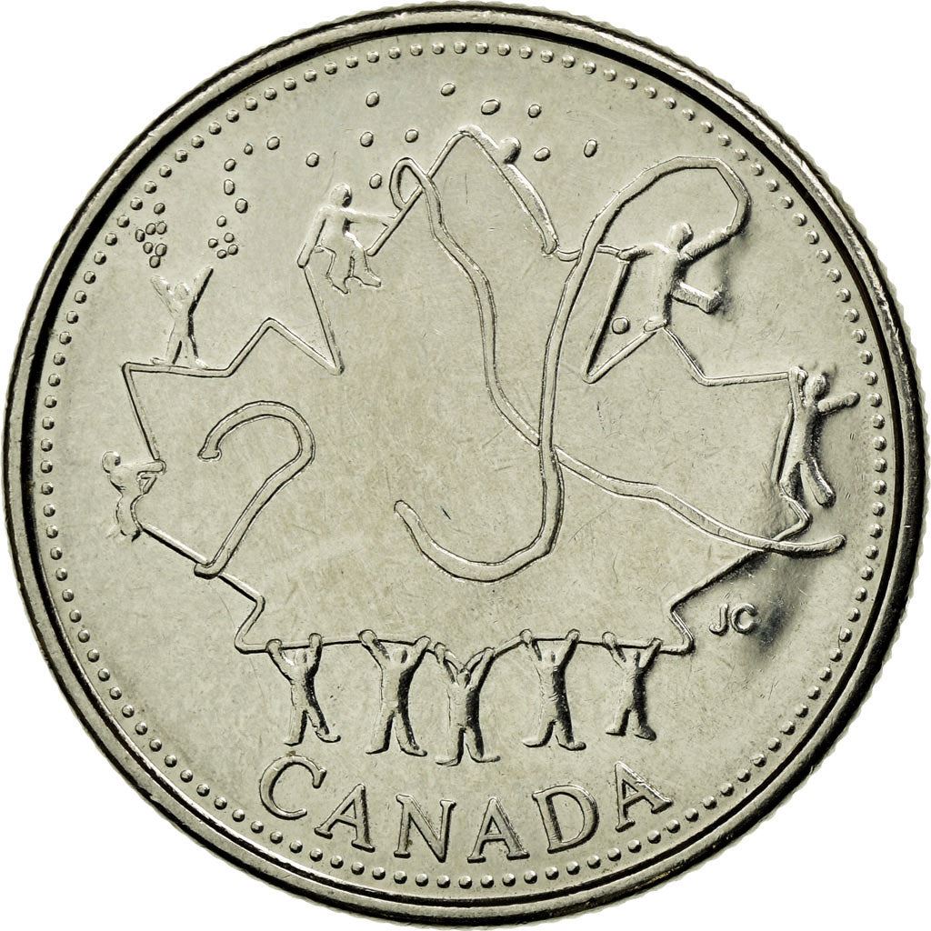 Canada | 25 Cents Coin | Canada Day | Nickel plated steel | KM:451 | 2002