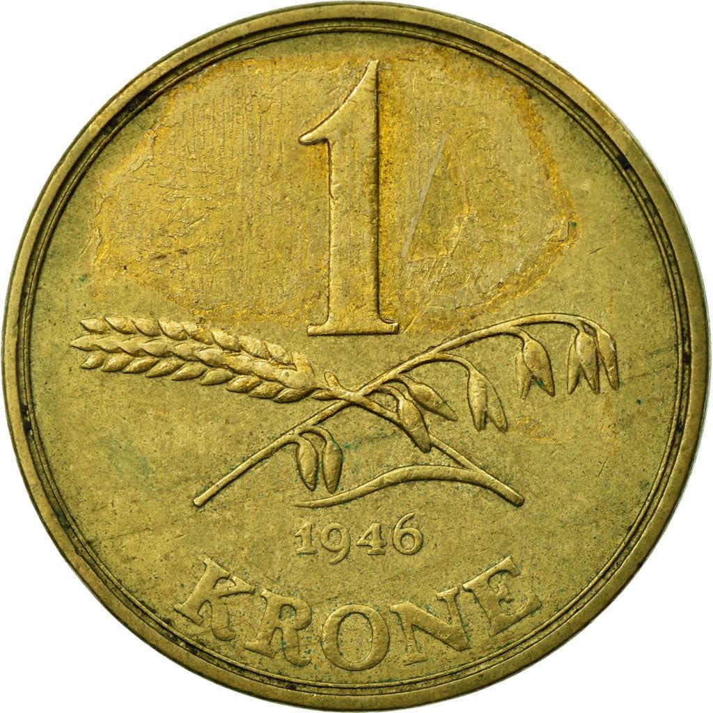Denmark | 1 Krone Coin | Christian X | Km:835 | 1942 - 1947