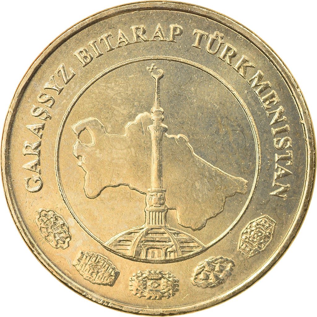 Turkmenistan 20 Tenne Coin | Independence Monument | KM99 | 2009