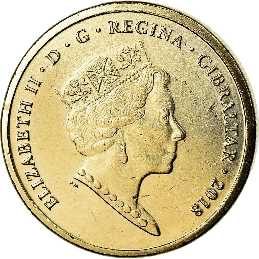 Gibraltar | 1 Pound Coin | Calpe House | Km:1628 | 2018