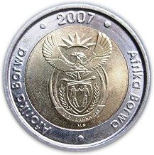 South Africa | 5 Rand Coin | Animals | Wildebeest | Gnu | Km:346 | 2007