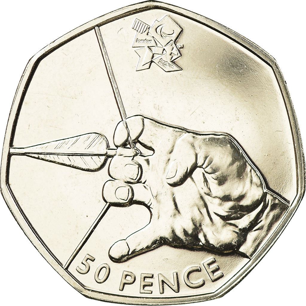 United Kingdom | 50 Pence Coin | Archery | KM:1167 | 2011