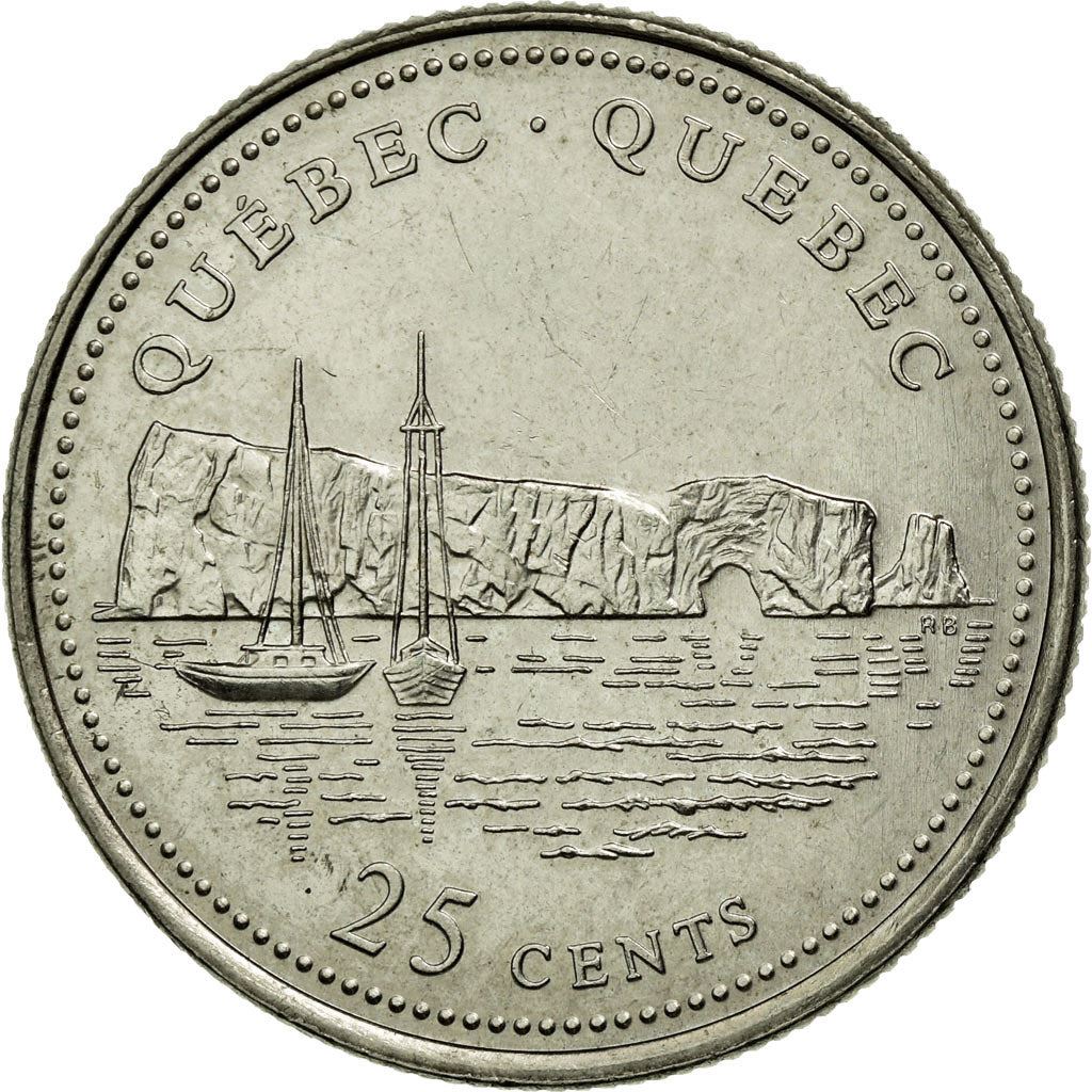 Canada | 25 Cents Coin | Quebec | Nickel | KM:234 | 1992