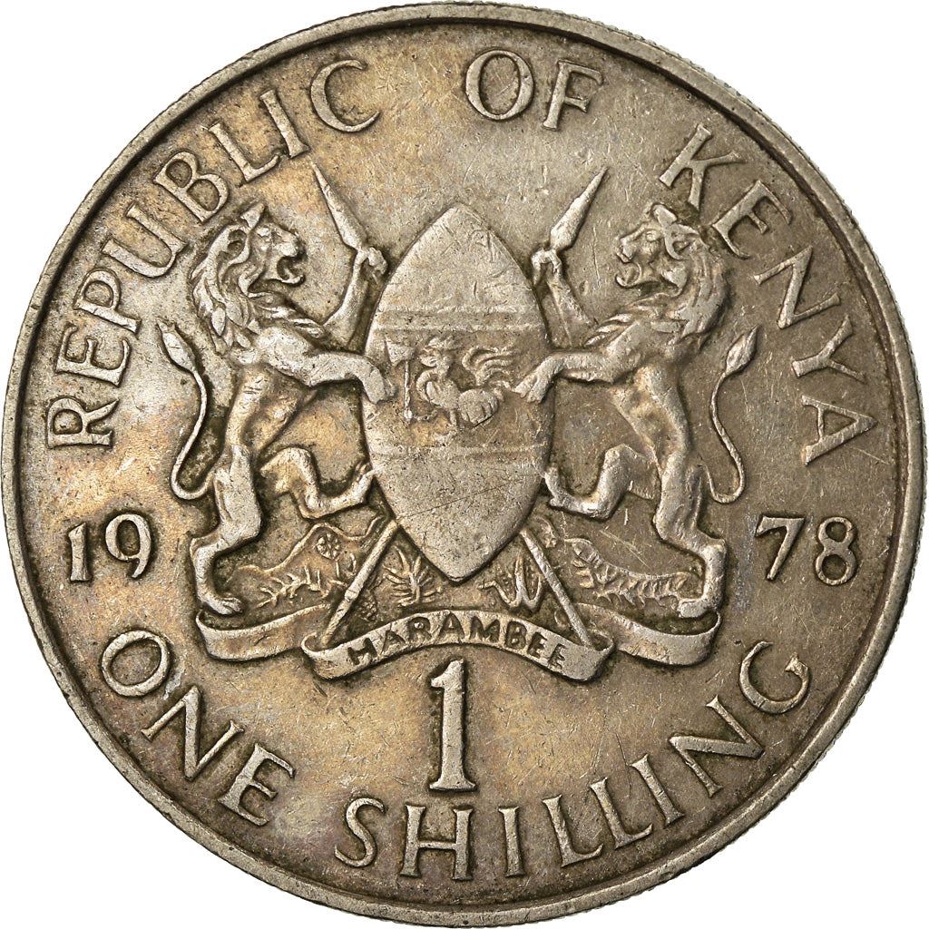 Kenya 1 Shilling | Jomo Kenyatta 1963 - 1978 Coin | KM14 | 1969 - 1978