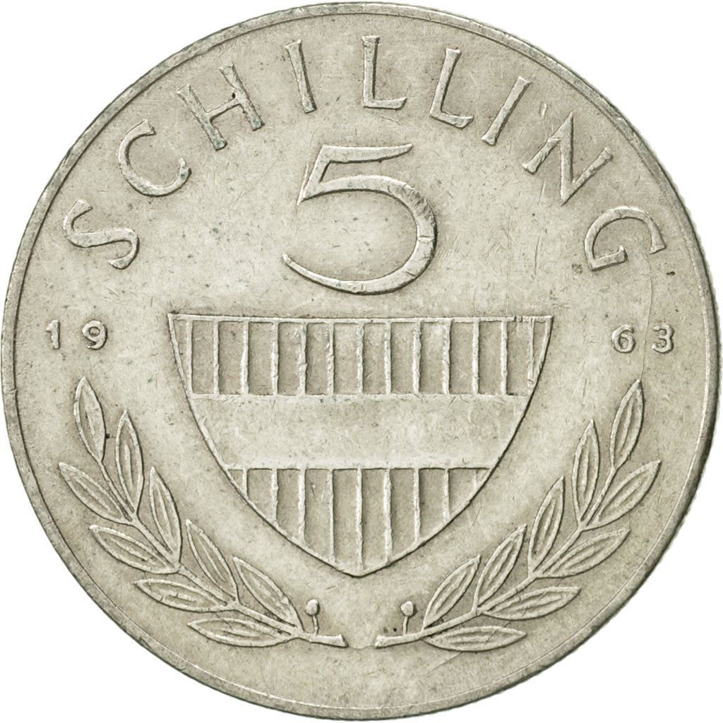 Austria | 5 Schilling Coin | Lipizzaner horse | Km:2889 | 1960 - 1968
