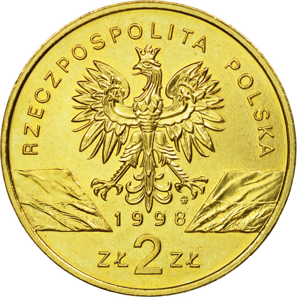 Poland | 2 Zlotys Coin | Ropucha Paskówka | Y:340 | 1998