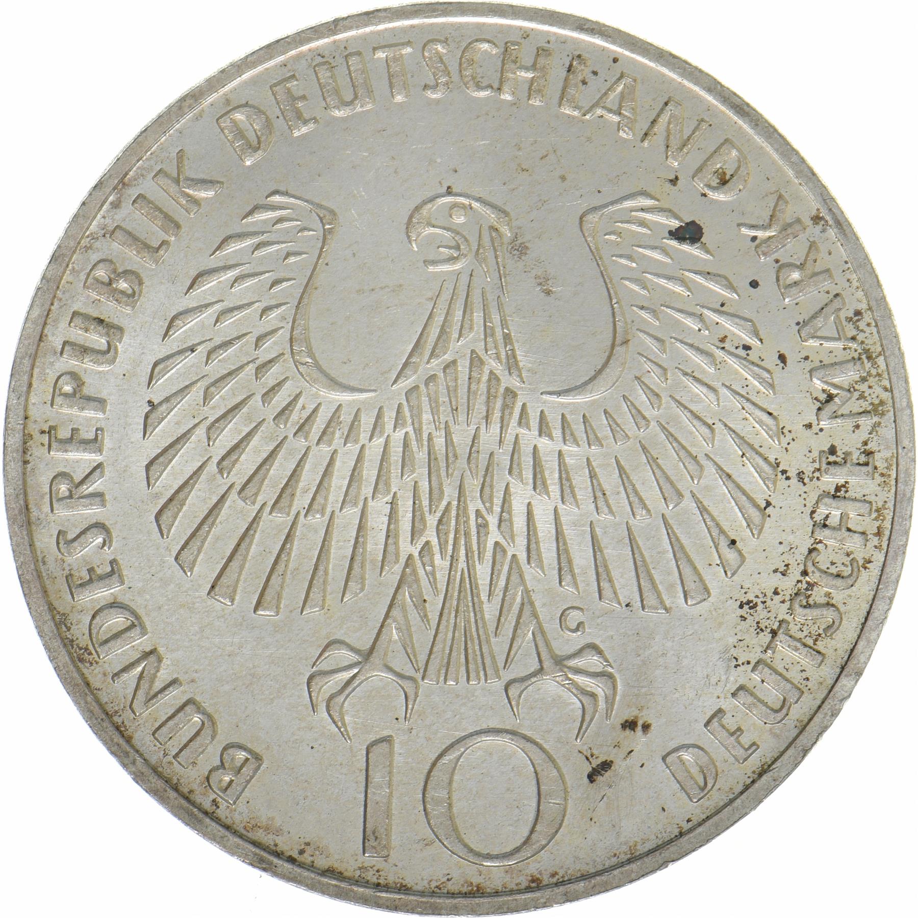 Federal Republic of Germany | 10 Deutsche Mark Coin | Olympic Games | KM:135 | 1972