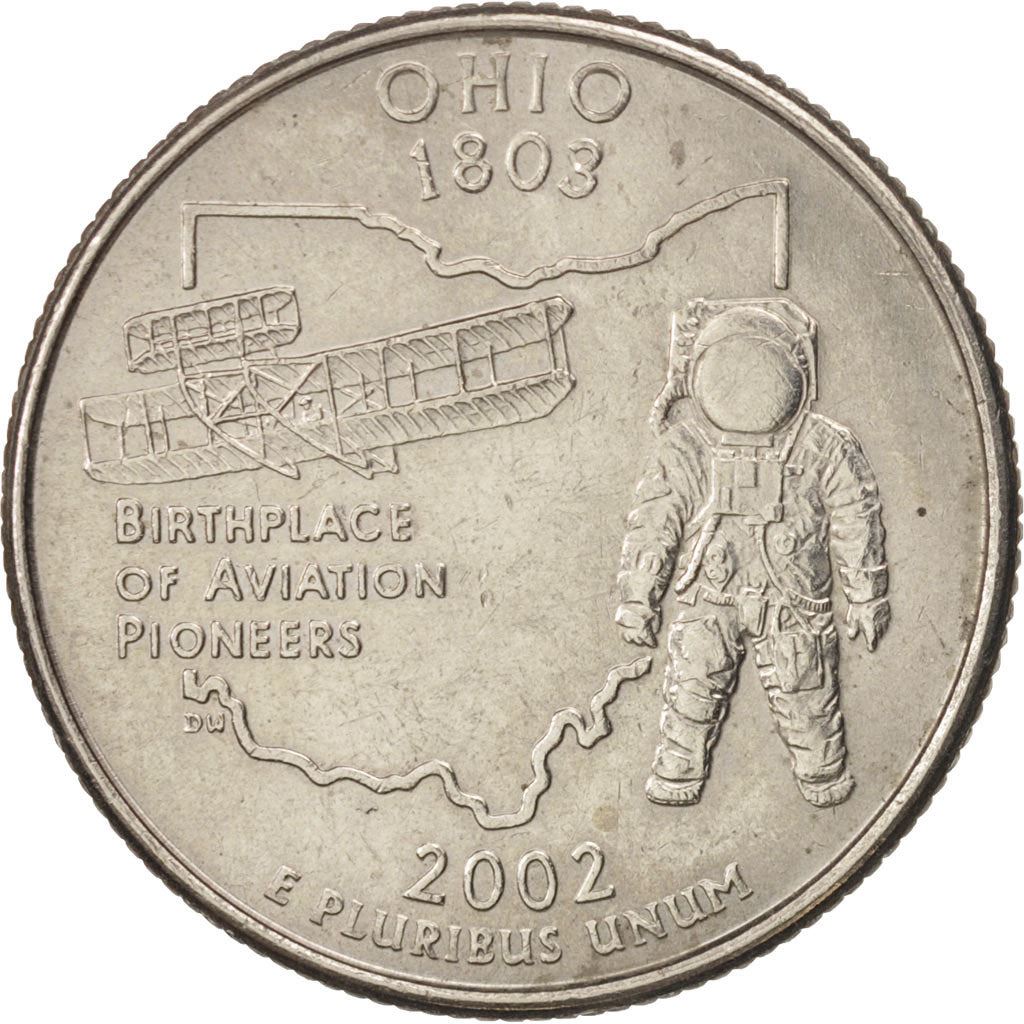 United States | 1/4 Dollar Coin | Ohio | Km:332 | 2002