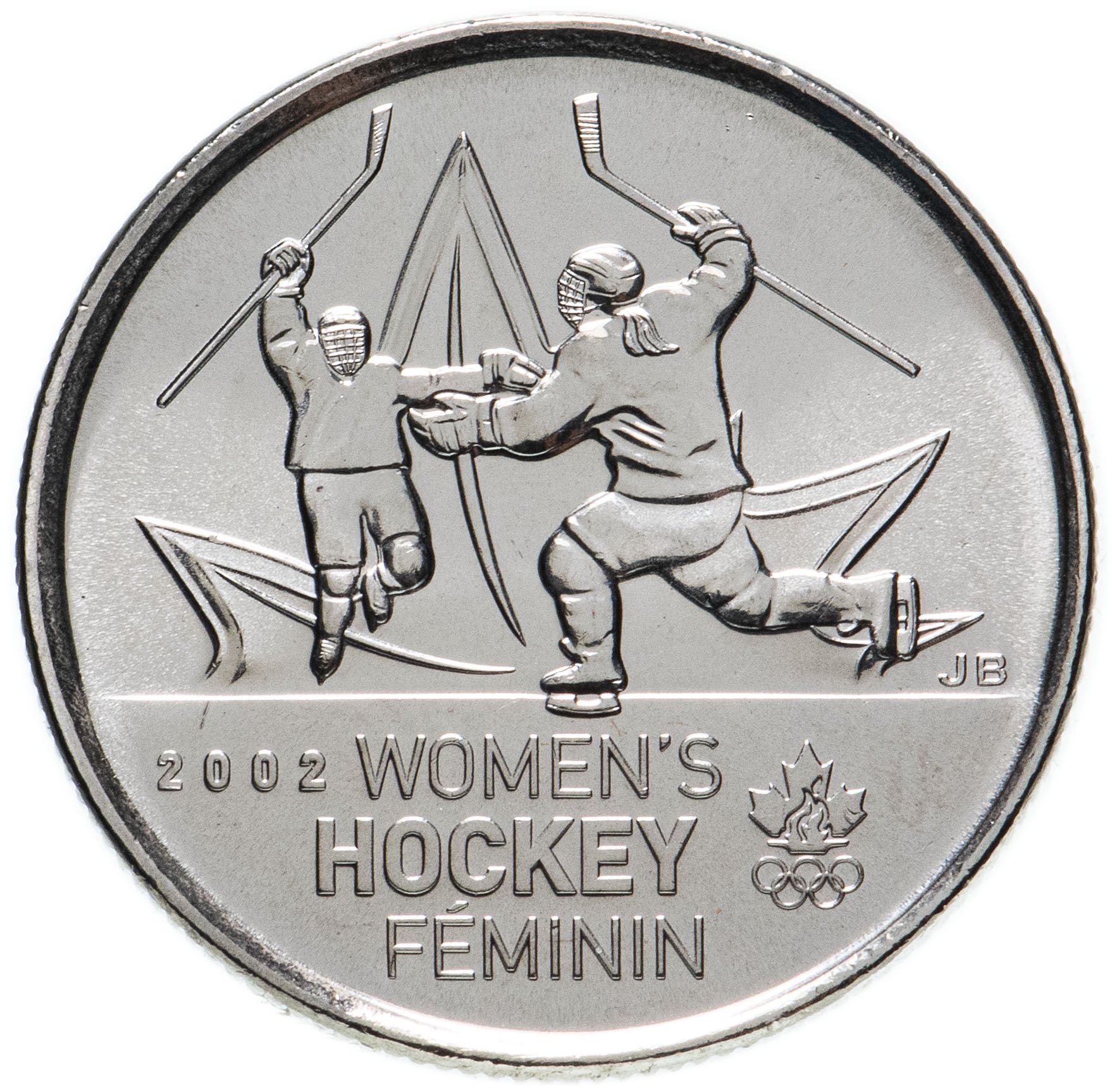Canada | 25 Cents Coin | Nickel plated steel | Women's hockey | KM:1064 | 2009