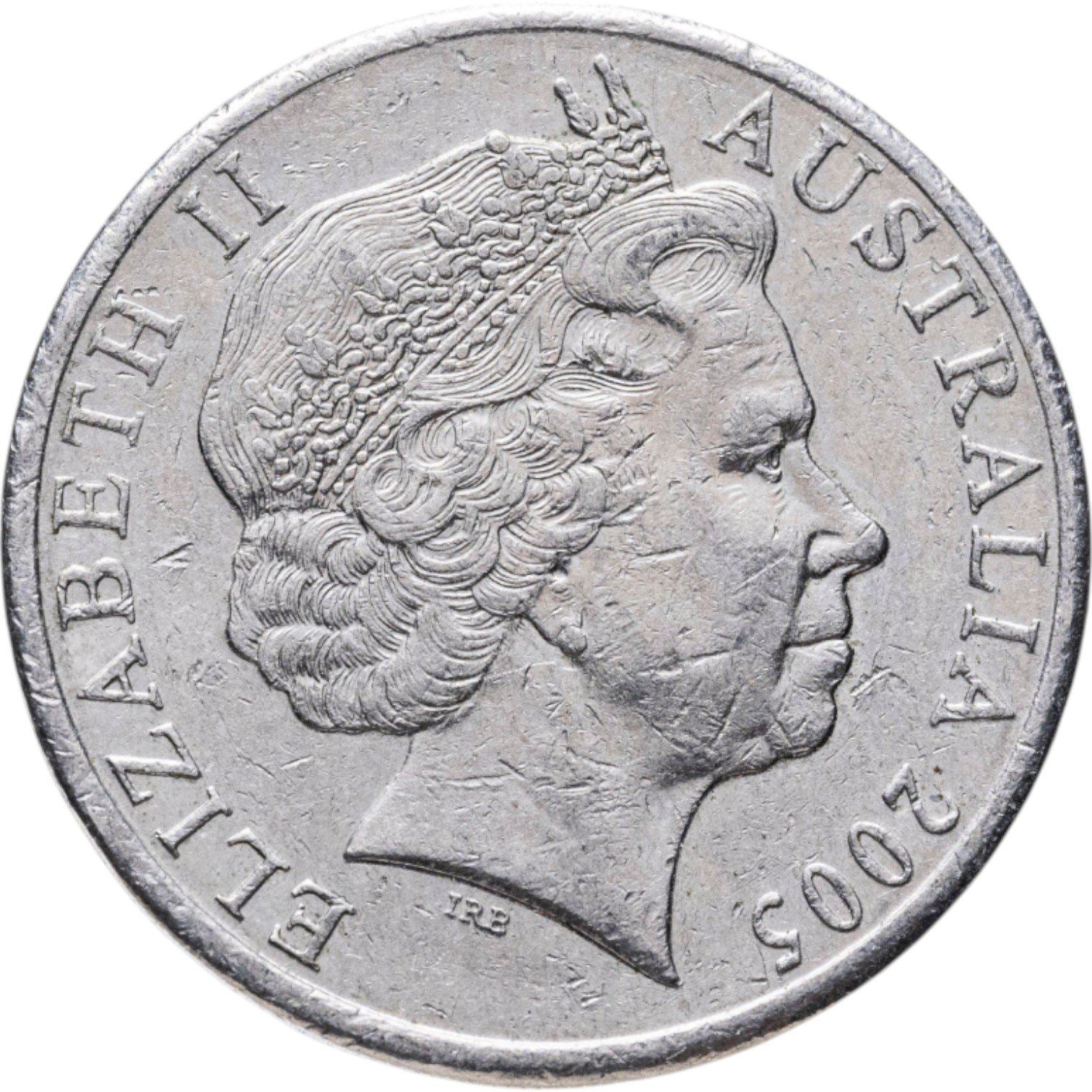 Australia | 20 Cents Coin | Anniversary of World War II | Km:745 | 2005