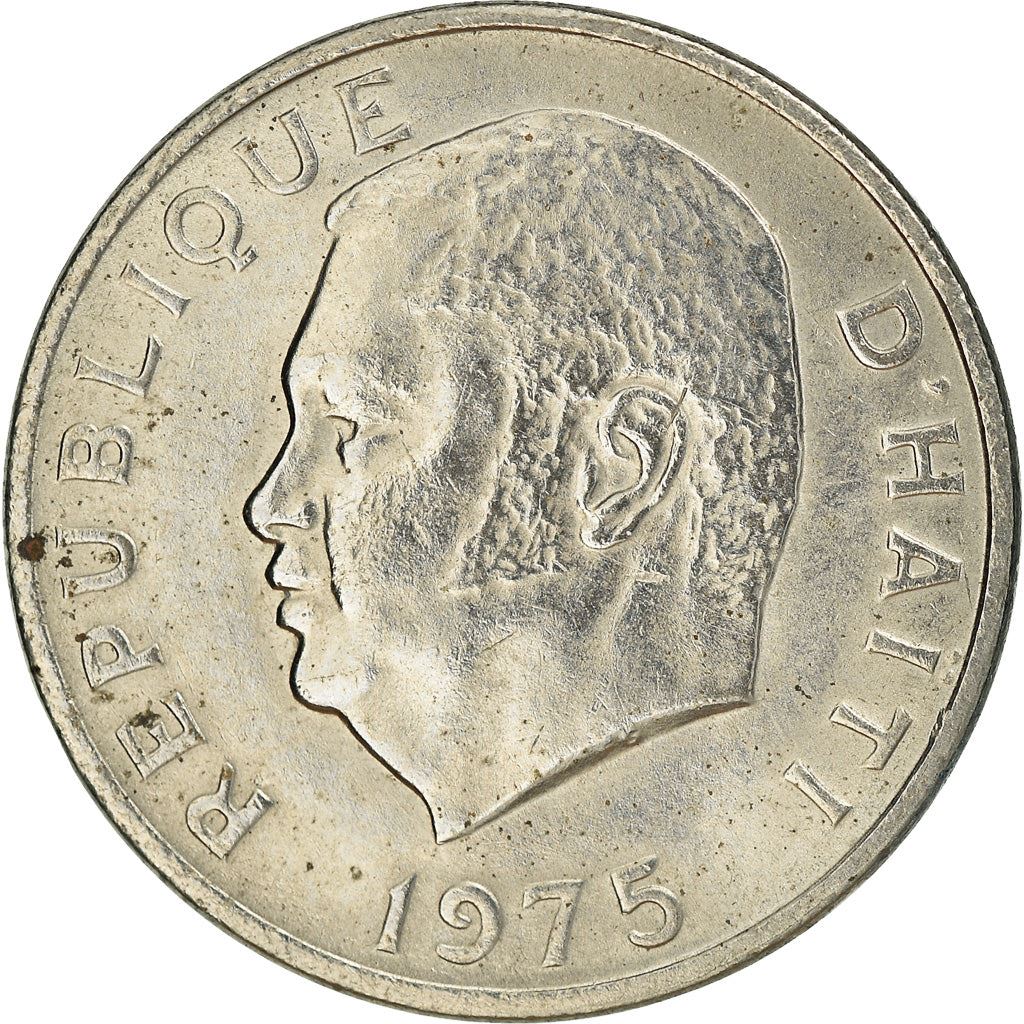 Haiti | 5 Centimes Coin | Jean-Claude Duvalier | Cannon | Km:119 | 1975