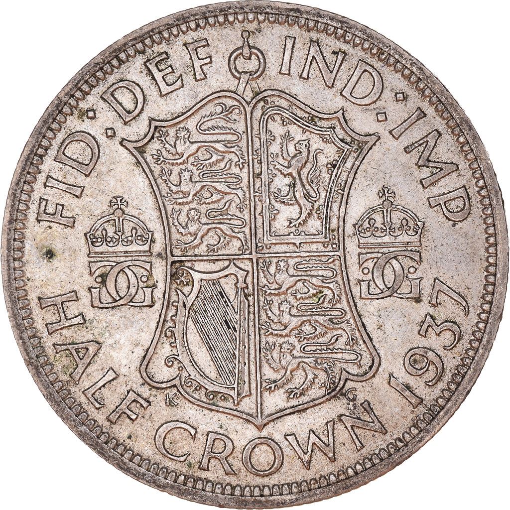 United Kingdom | 1/2 Crown Coin | George VI | KM:856 | 1937 - 1946