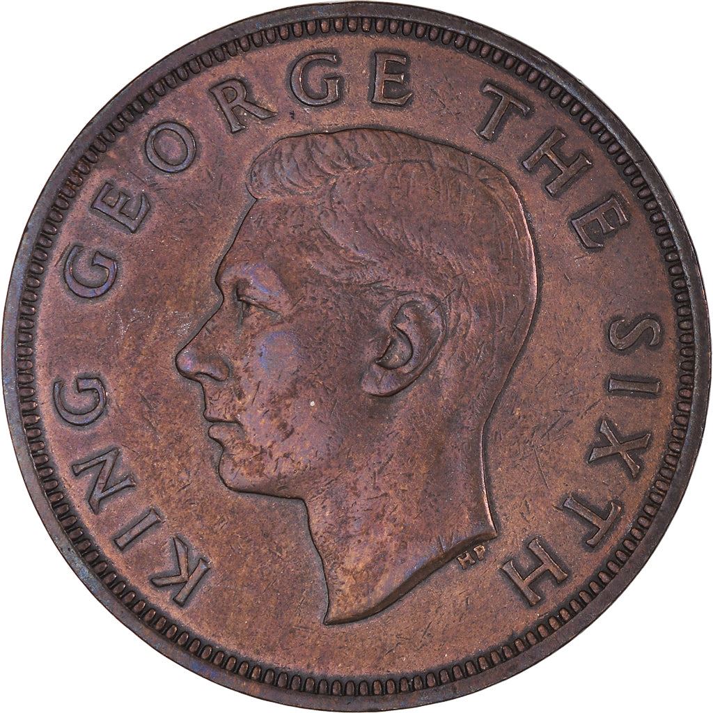 New Zealander 1 Penny Coin | King George VI | Tui Bird | KM21 | 1949 - 1952