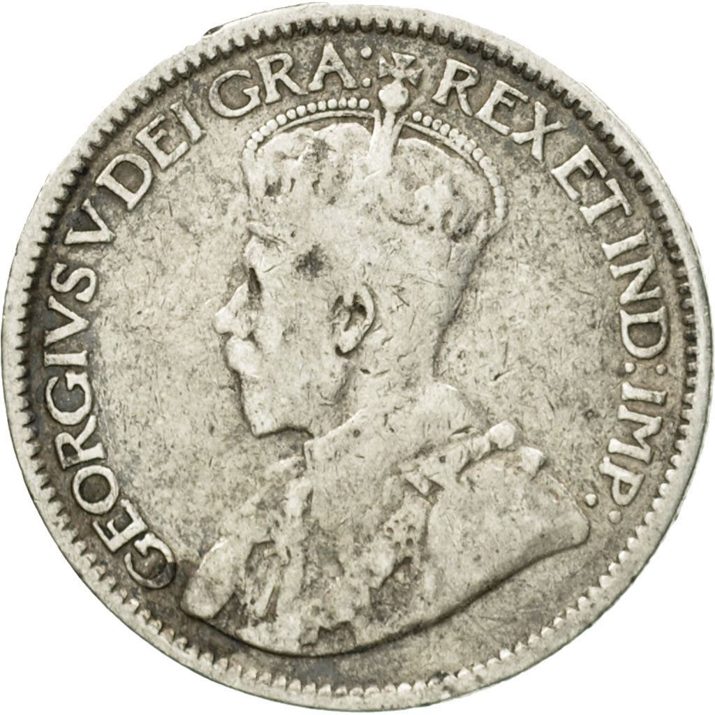 Canada | 10 Cents Coin | Silver | Crown | Wreath | KM:23 | 1912-1919