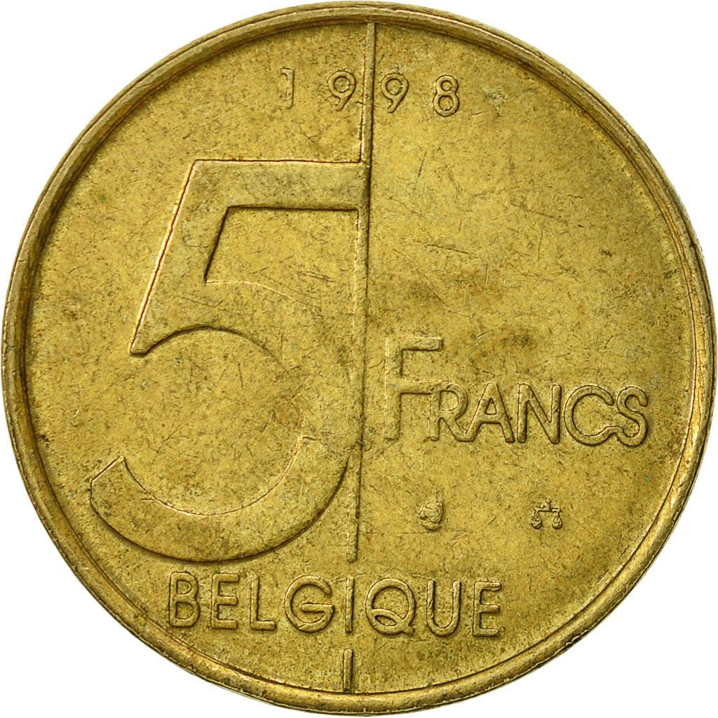 Belgian Coin 5 Francs - Albert II Belgique | Angel | Privy | Scale | KM189 | 1994 - 2001