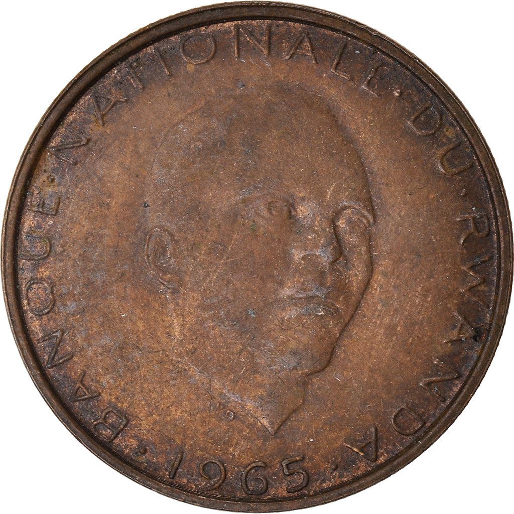 Rwanda | 5 Francs Coin | Grégoire Kayibanda | Km:6 | 1964 - 1965