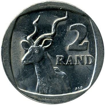 南非 2 兰特 iNingizimu Afrika - iSewula Afrika 硬币 KM335 2003