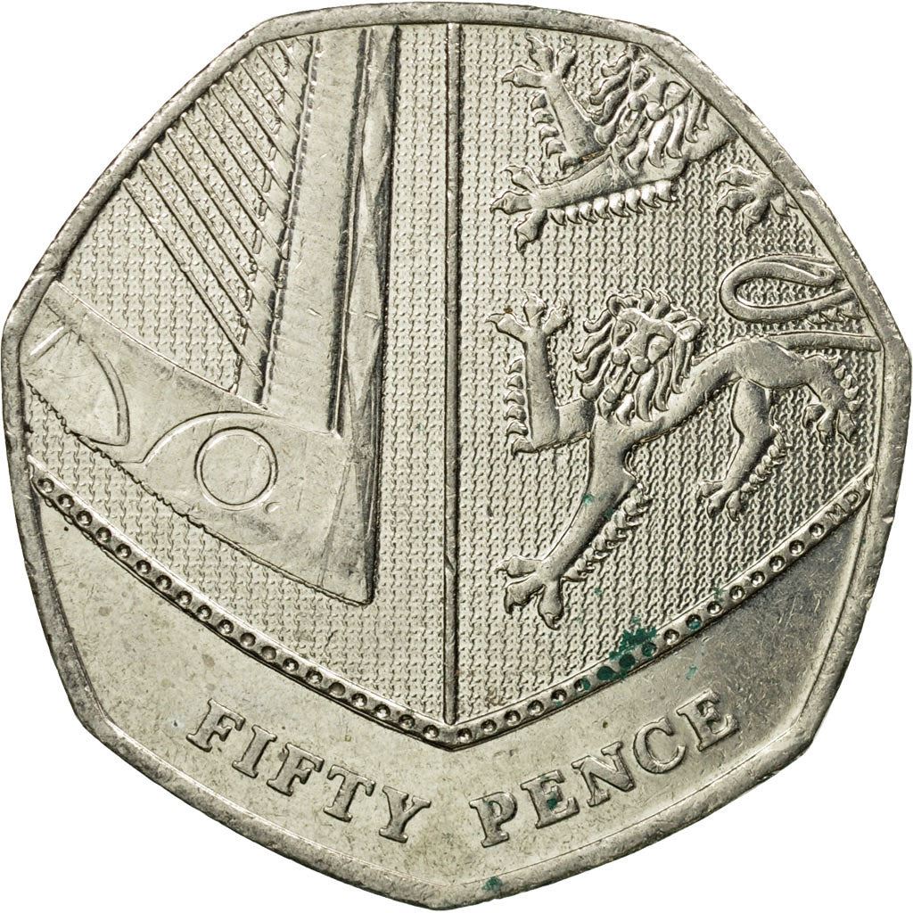 United Kingdom | 50 Pence Coin | Elizabeth II | Km:1112 | 2008 - 2015