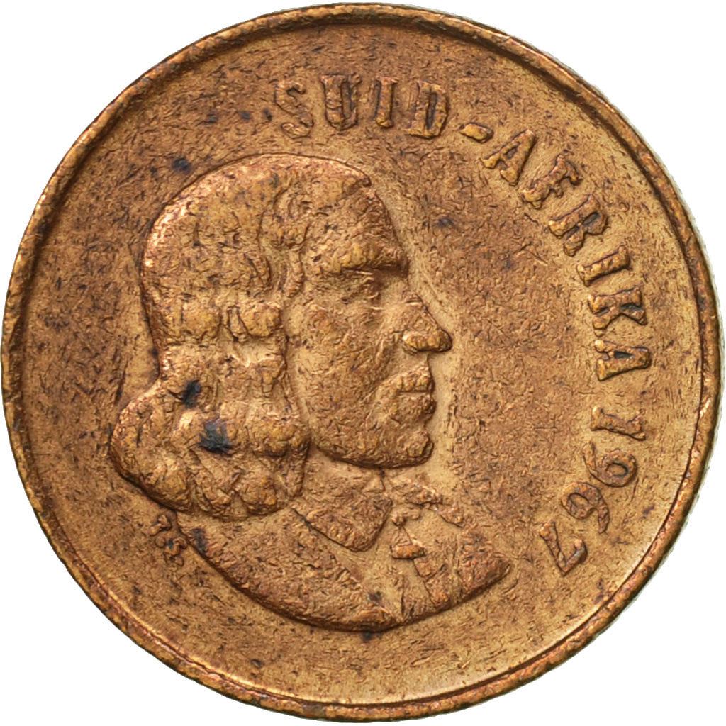 Pièce de 1 cent d'Afrique du Sud | Légende en afrikaans - SUID-AFRIKA | KM65.2 | 1965 - 1969