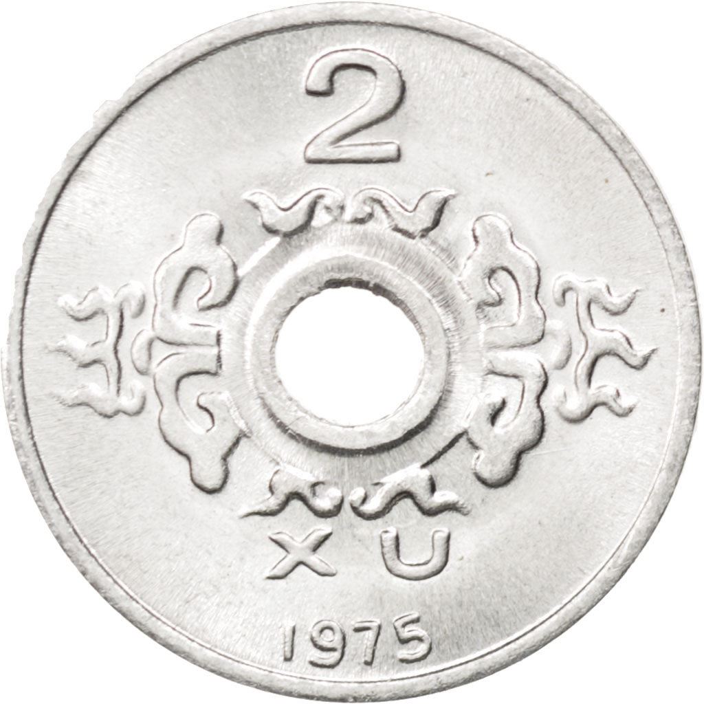 Vietnam › South Vietnam | 2 Xu Coin | Flower | Km:A9 | 1975