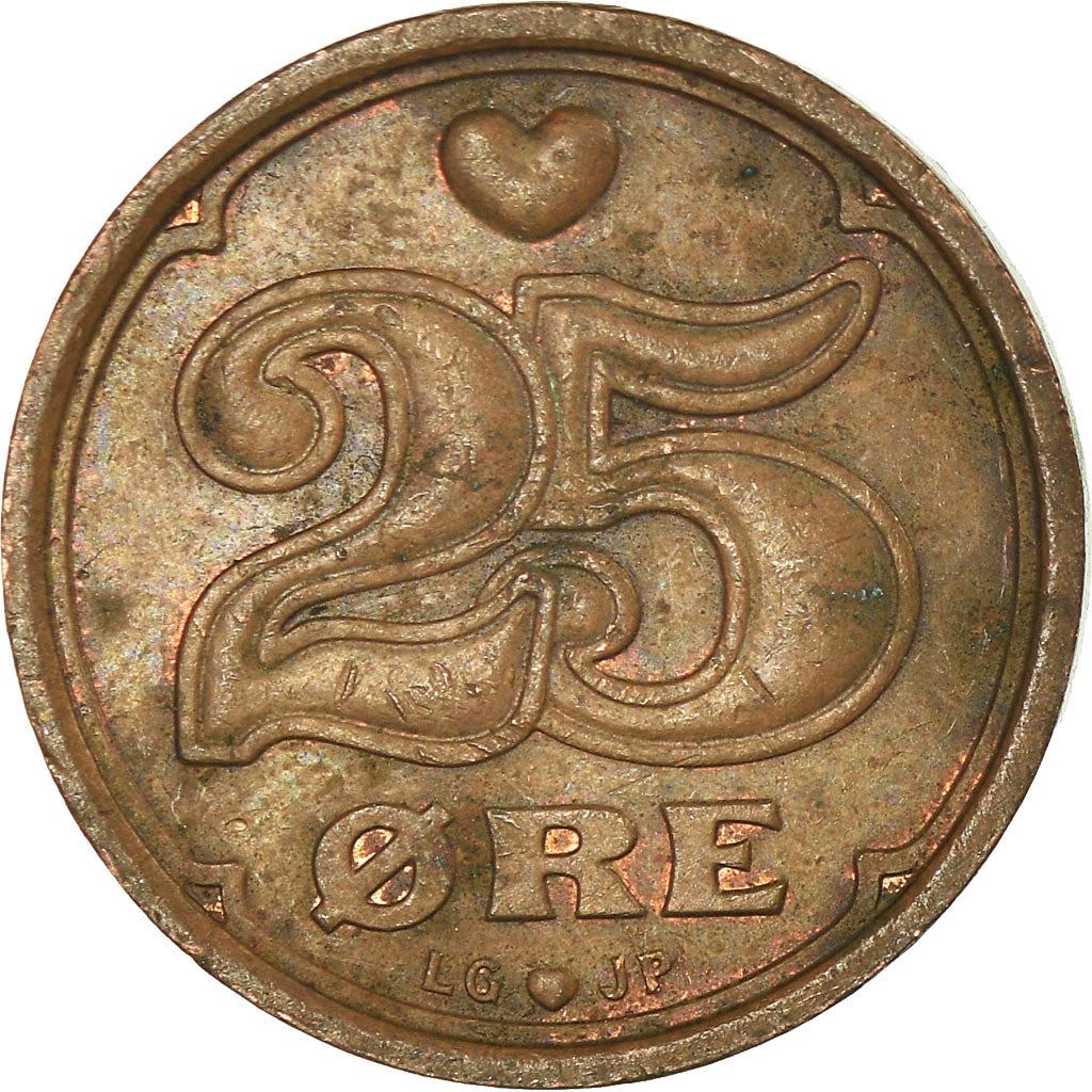 Denmark | 25 Ore Coin | Crown | Km:868 | 1990 - 2008