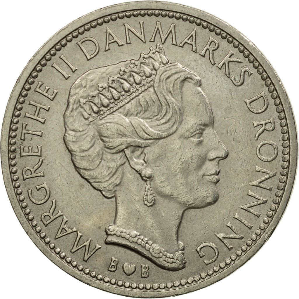 Denmark | 10 Kroner Coin | Margrethe II | Km:864 | 1979 - 1988