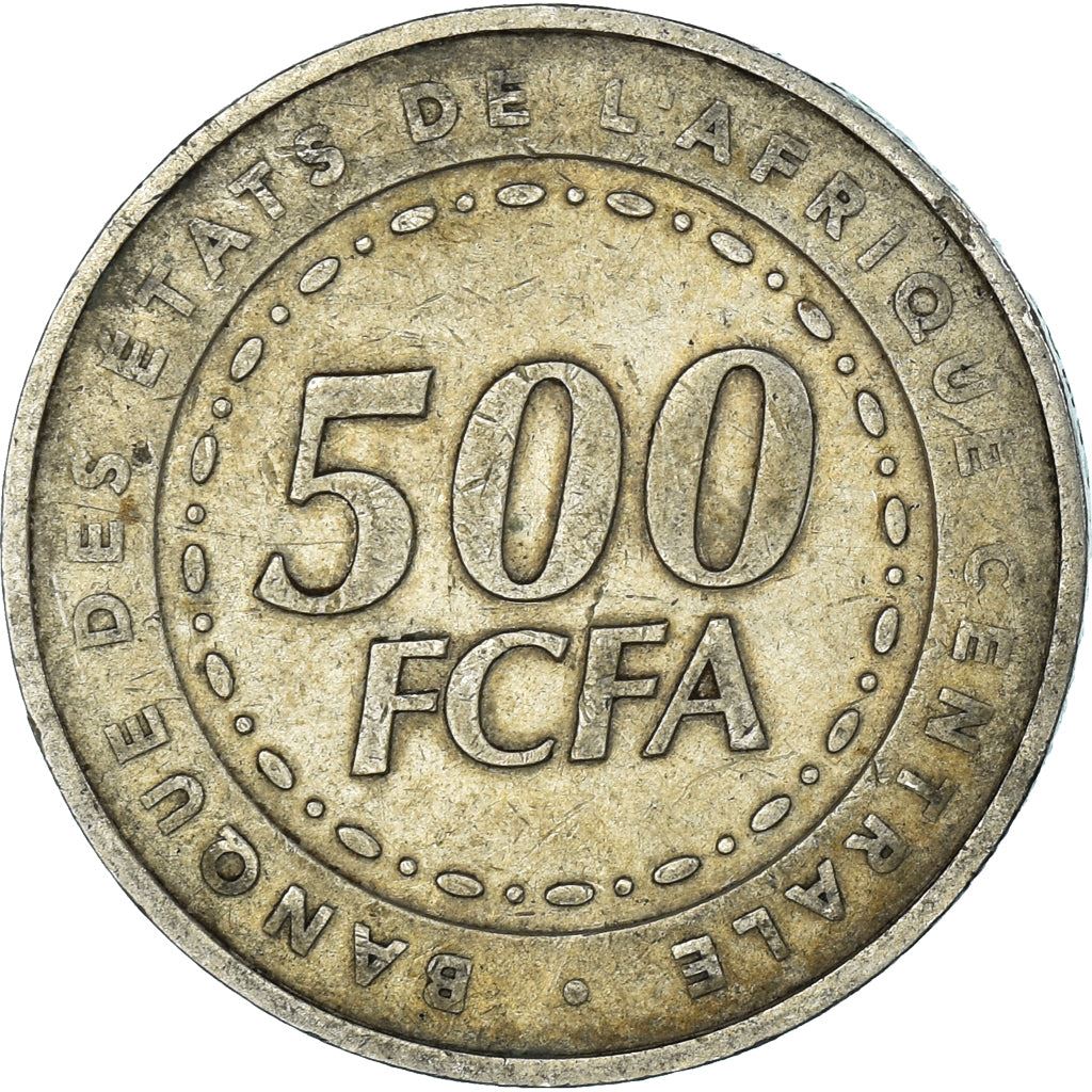 Central African States | 500 Francs Cfa Coin | Plants | Km:22 | 2006