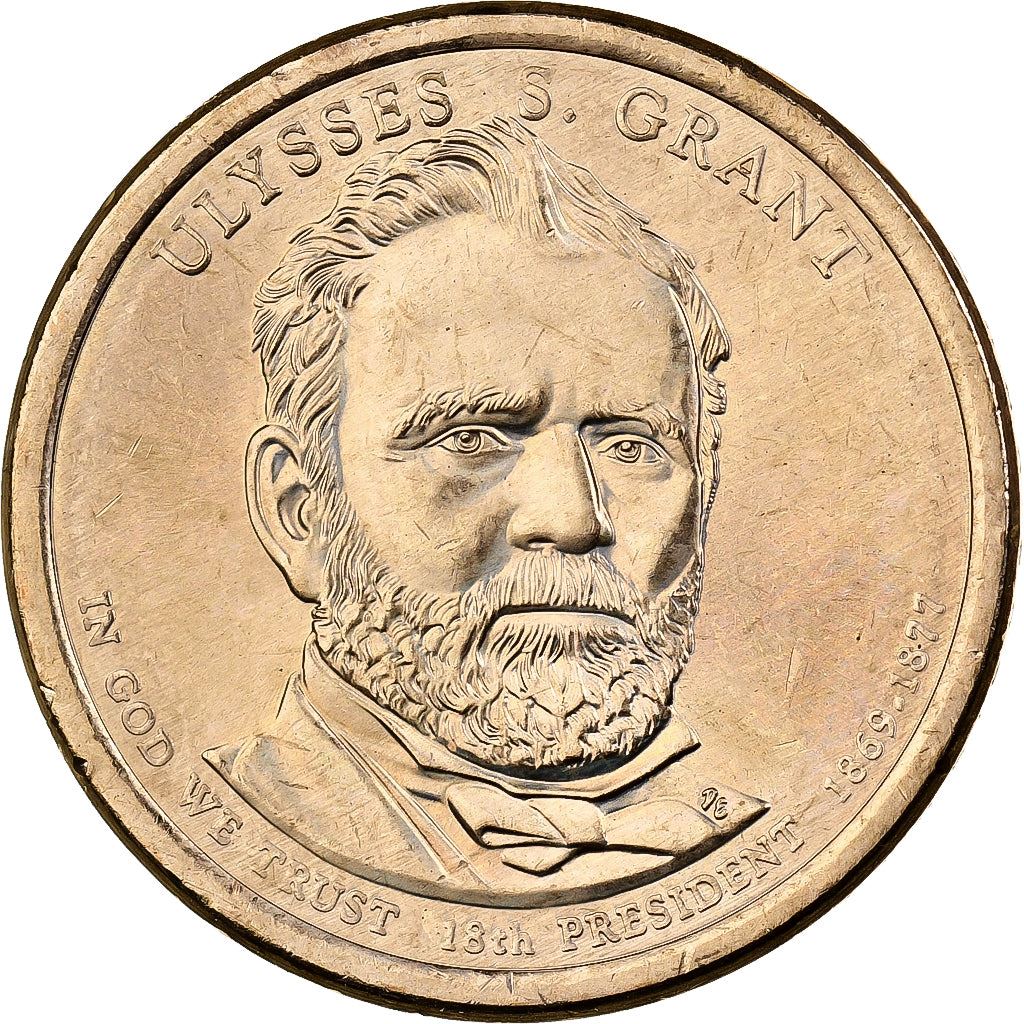 United States | 1 Dollar Coin | Ulysses S. Grant | Km:500 | 2011