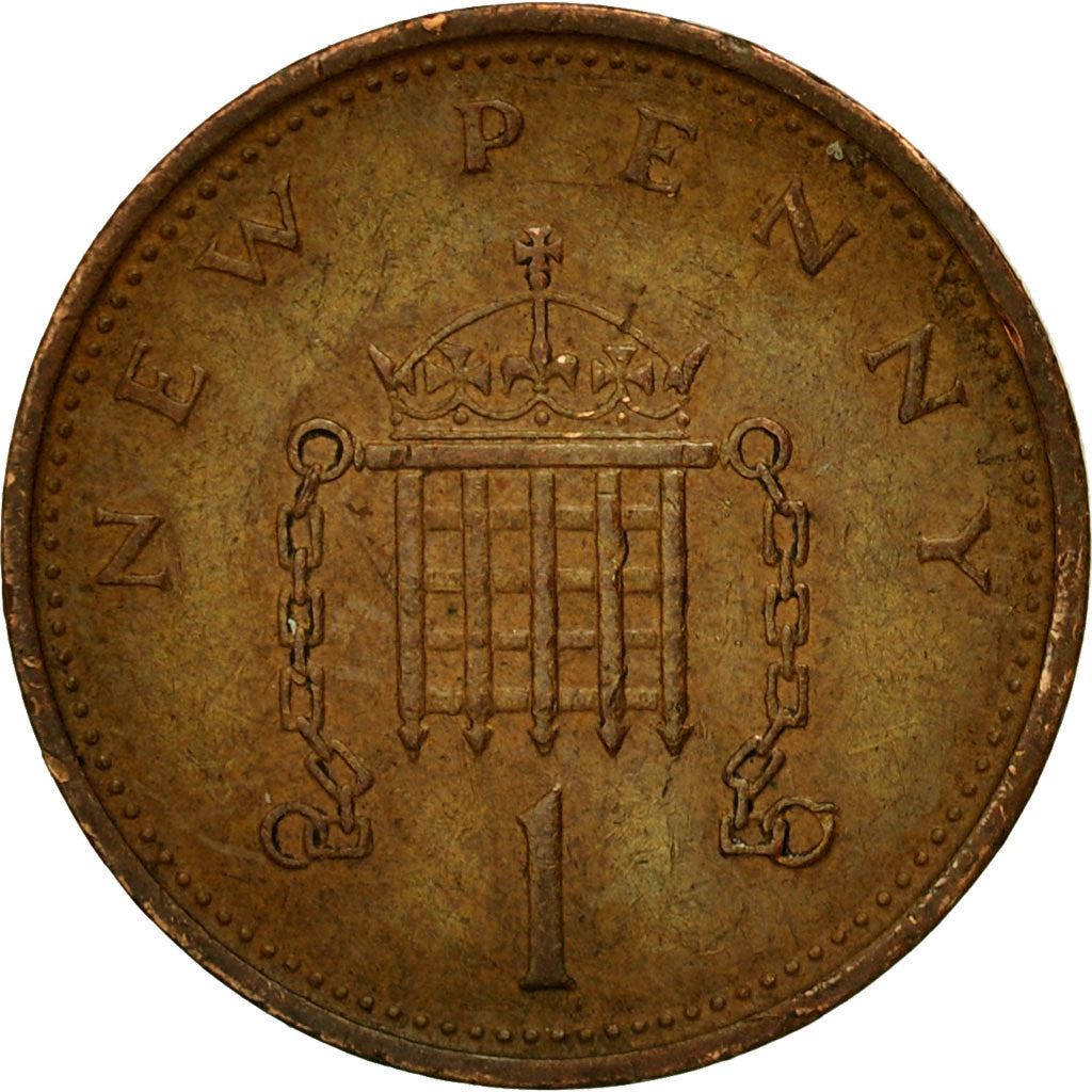 イギリス | 1 ニューペニー硬貨 | エリザベス2世 | Km:915 | 1971 - 1981