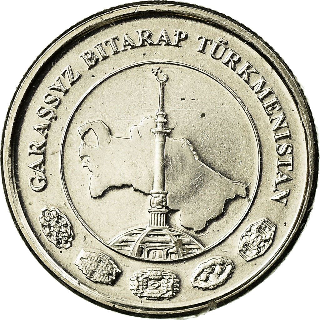 Turkmenistan 2 Tenne Coin | Independence Monument | KM96 | 2009