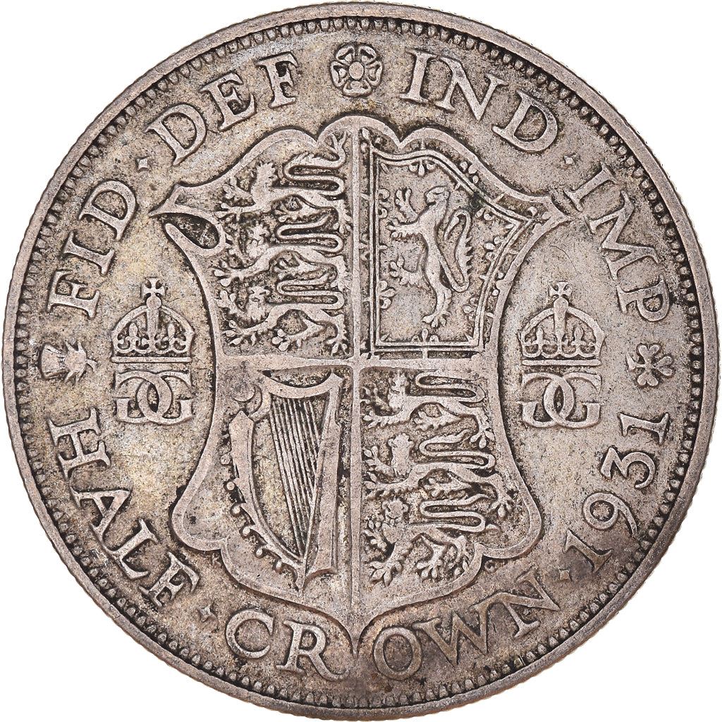 United Kingdom | 1/2 Crown Coin | George V | KM:835 | 1927 - 1936