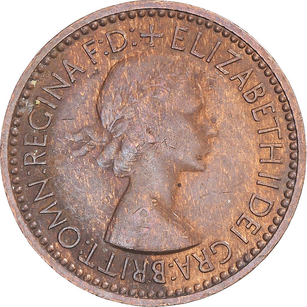 United Kingdom | 1 Farthing Coin | Eurasian wren | Km:881 | 1953
