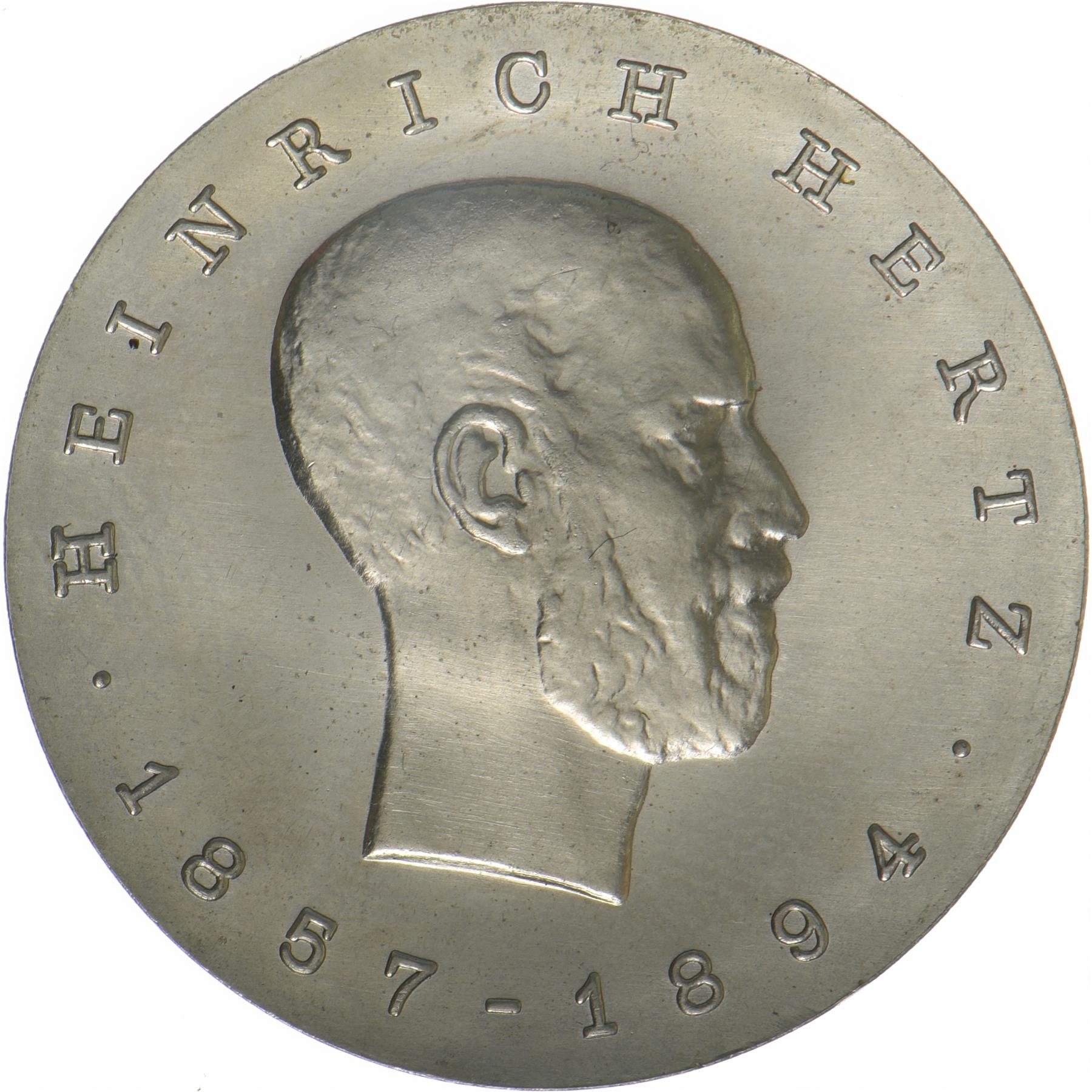 Deutsche Demokratische Republik | 5-Mark-Münze | Heinrich Hertz | KM:23 | 1969