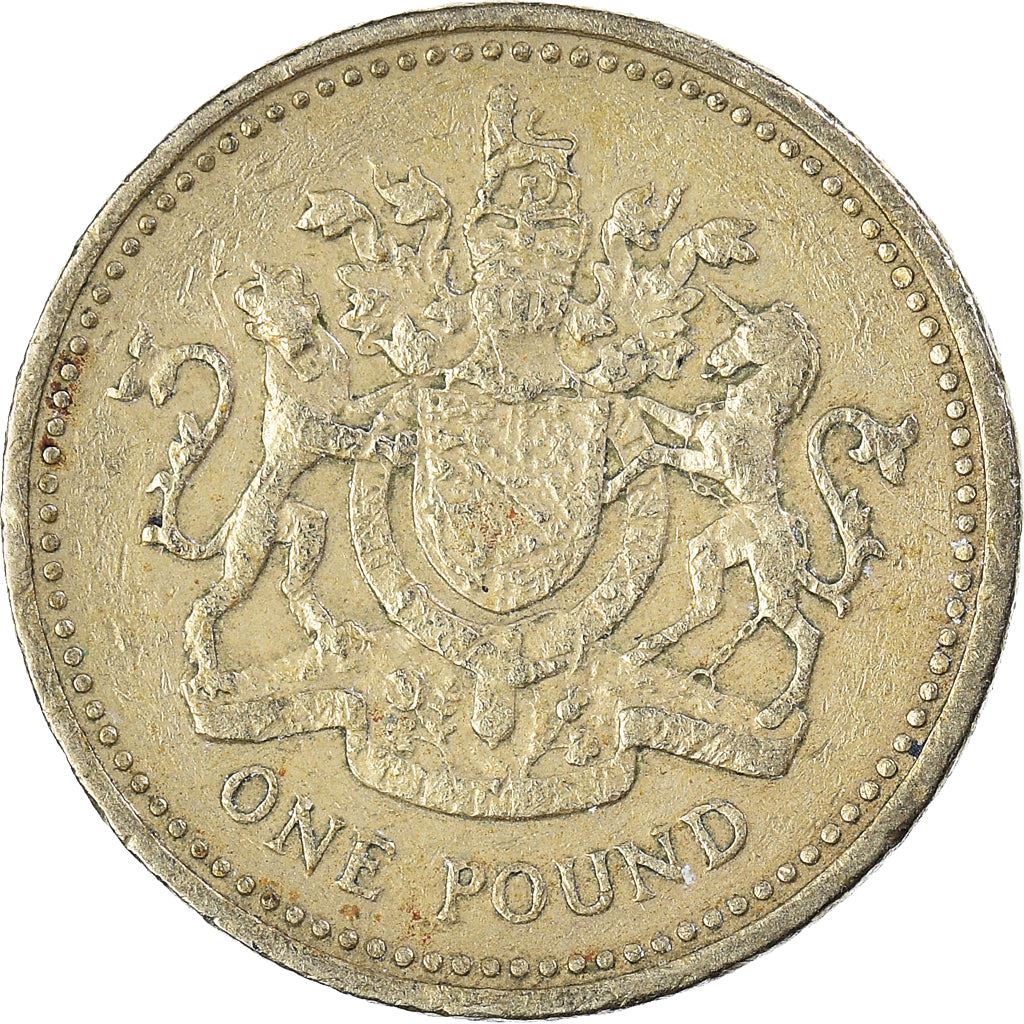 United Kingdom | 1 Pound Coin | Royal Arms | Km:964 | 1993