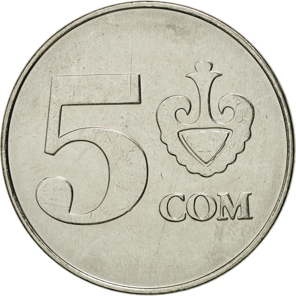 Kyrgyzstan 5 Som Coin | Falcon | Kookor | KM16 | 2008