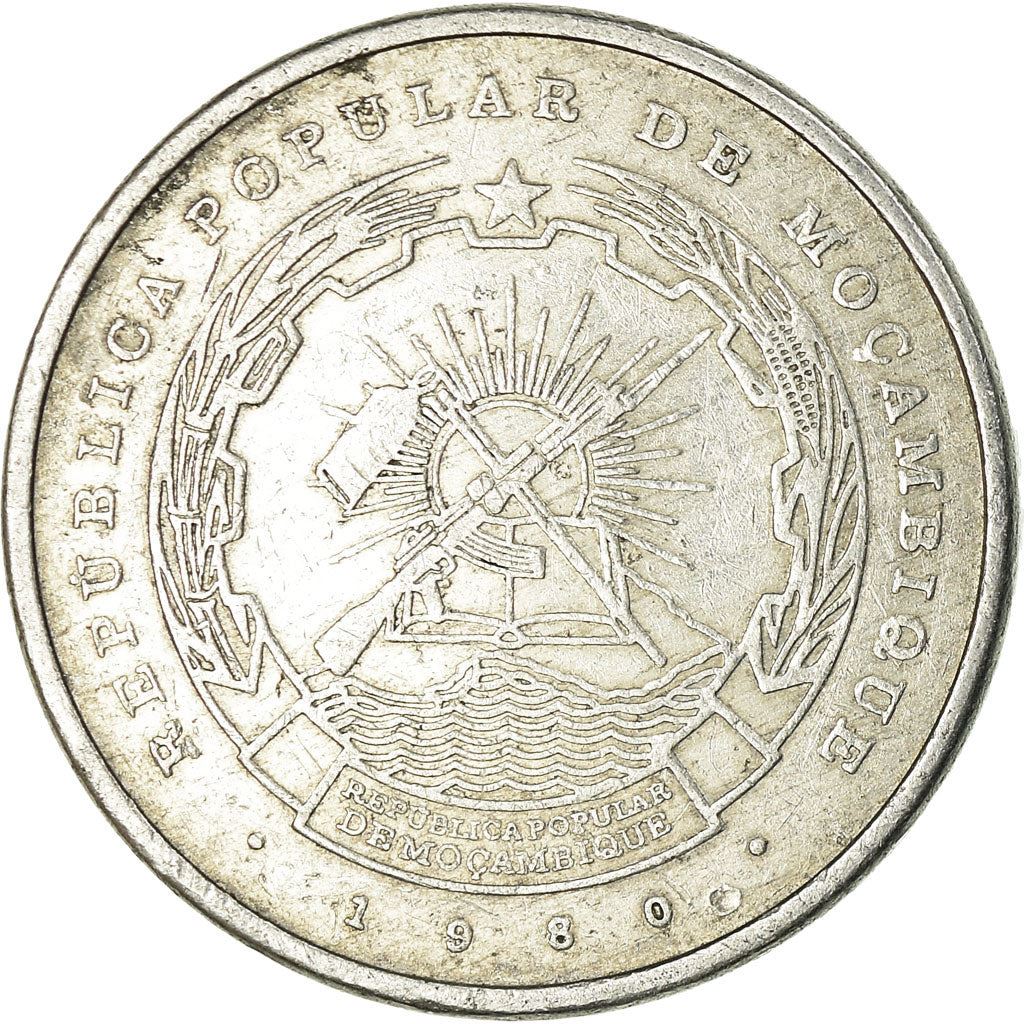 Mozambique | 5 Meticais Coin | Tractor | Tiller | Km:101 | 1980 - 1986