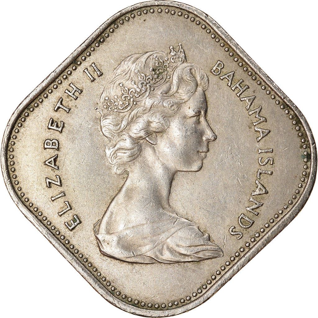 The Bahamas | 15 Cents Coin | Hibiscus | Copper-nickel | KM:5 | 1966-1970