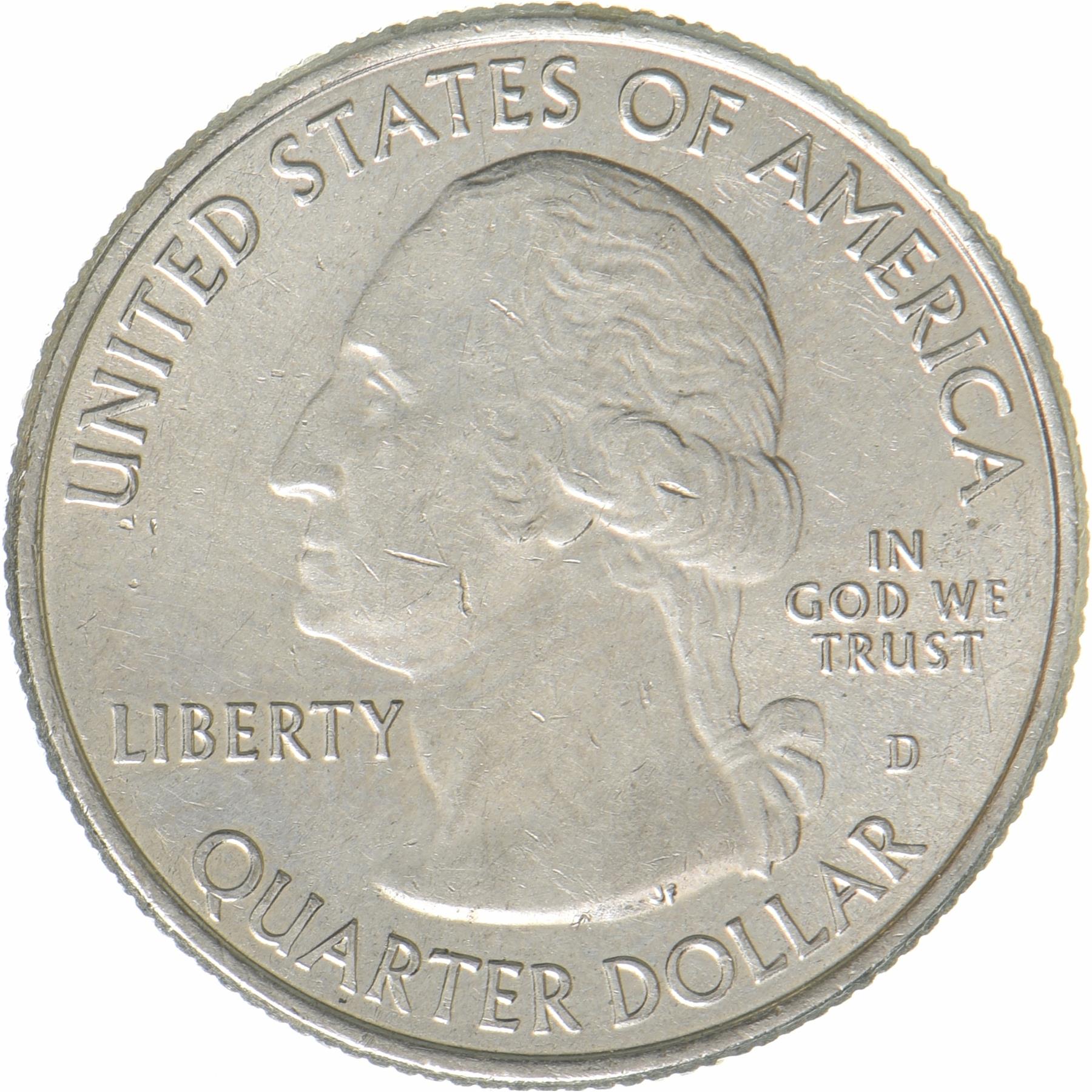 United States | 1/4 Dollar Coin | Alley Mill | KM:655 | 2017