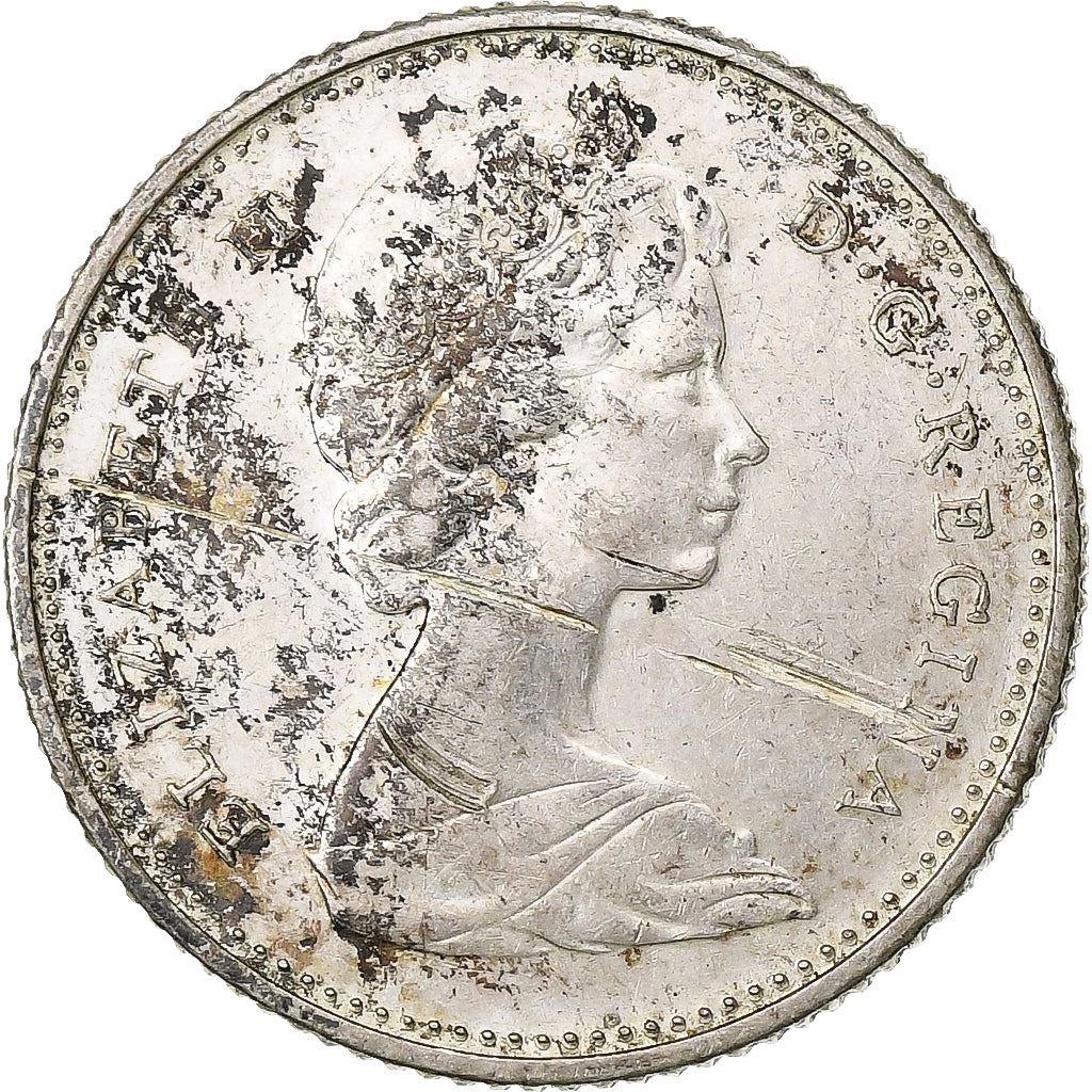 Canada | 10 cent mynt | Nikkel | 2. portrett | KM:72a | 1968