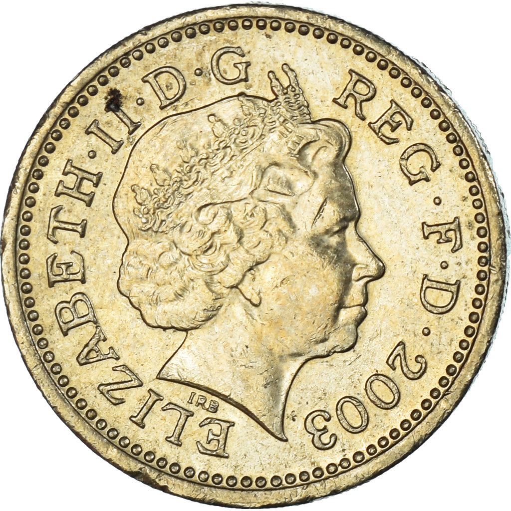 United Kingdom | 1 Pound Coin | Royal Arms | Km:993 | 1998 - 2008