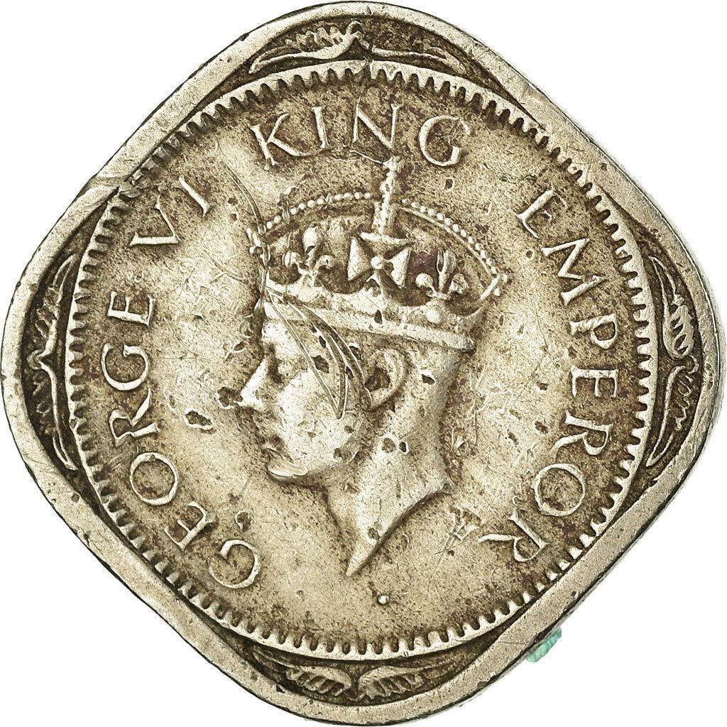 India - British | 1/2 Anna Coin | King George VI | Km:535 | 1946 - 1947
