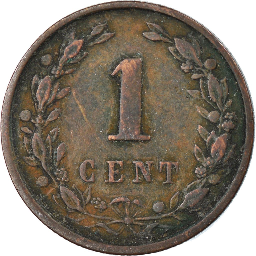 Nederlandene | 1 Cent Mønt | Løve | Km:107 | 1877 - 1900