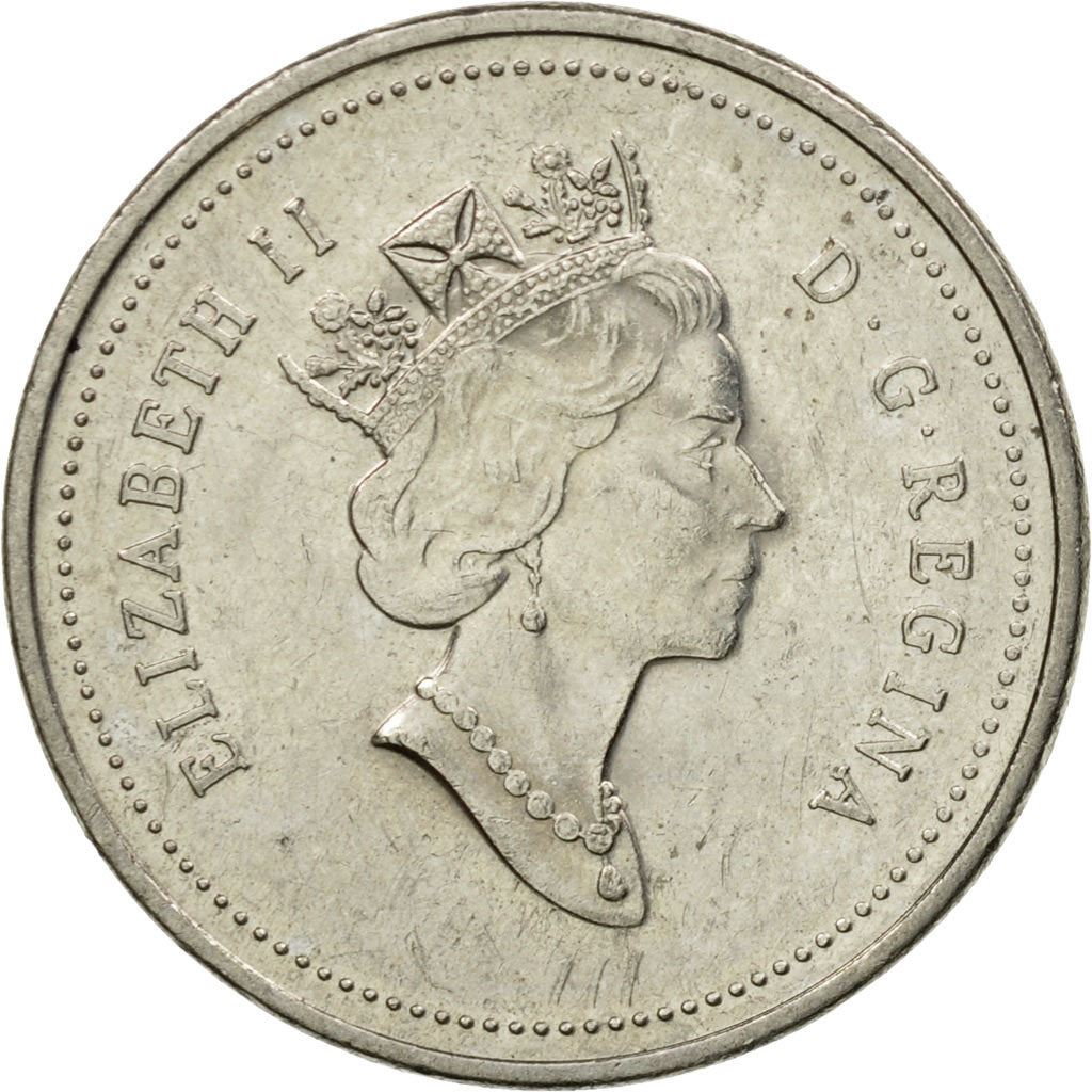 Canada | 5 Cents Coin | Copper-nickel | 3rd portrait | KM:182 | 1990-2001
