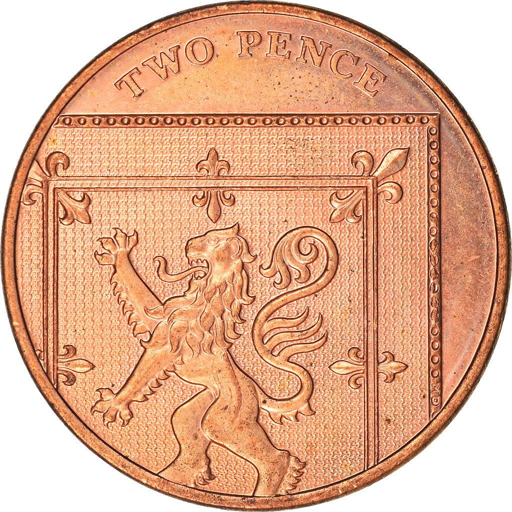 United Kingdom | 2 Pence Coin | Elizabeth II | Km:1333 | 2015 - 2022