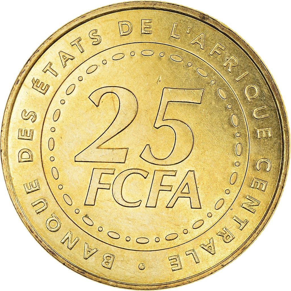 Central African States | 25 Francs Cfa Coin | Plants | Km:20 | 2006 - 2023