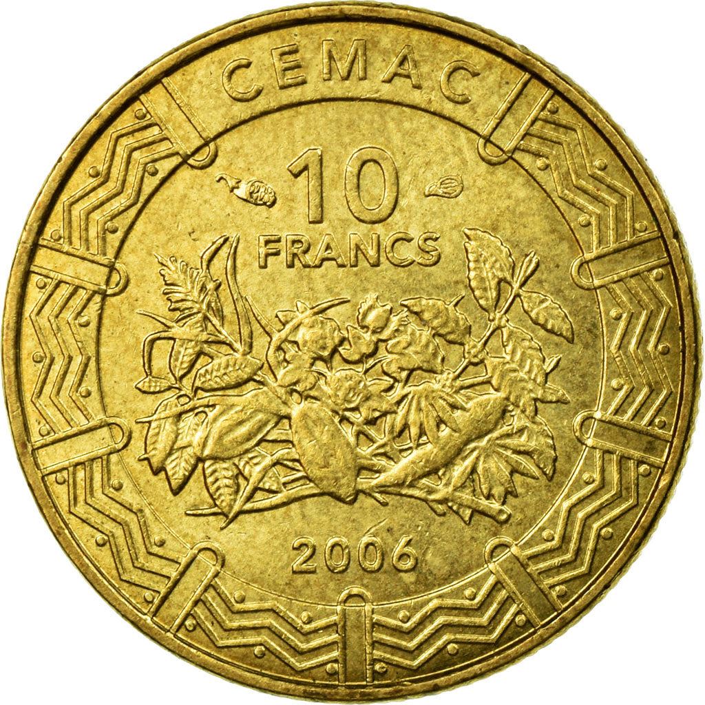 Central African States | 10 Francs Cfa Coin | Plants | Km:19 | 2006