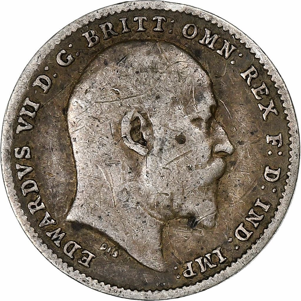 United Kingdom | 3 Pence Coin | Edward VII | Km:797 | 1902 - 1910