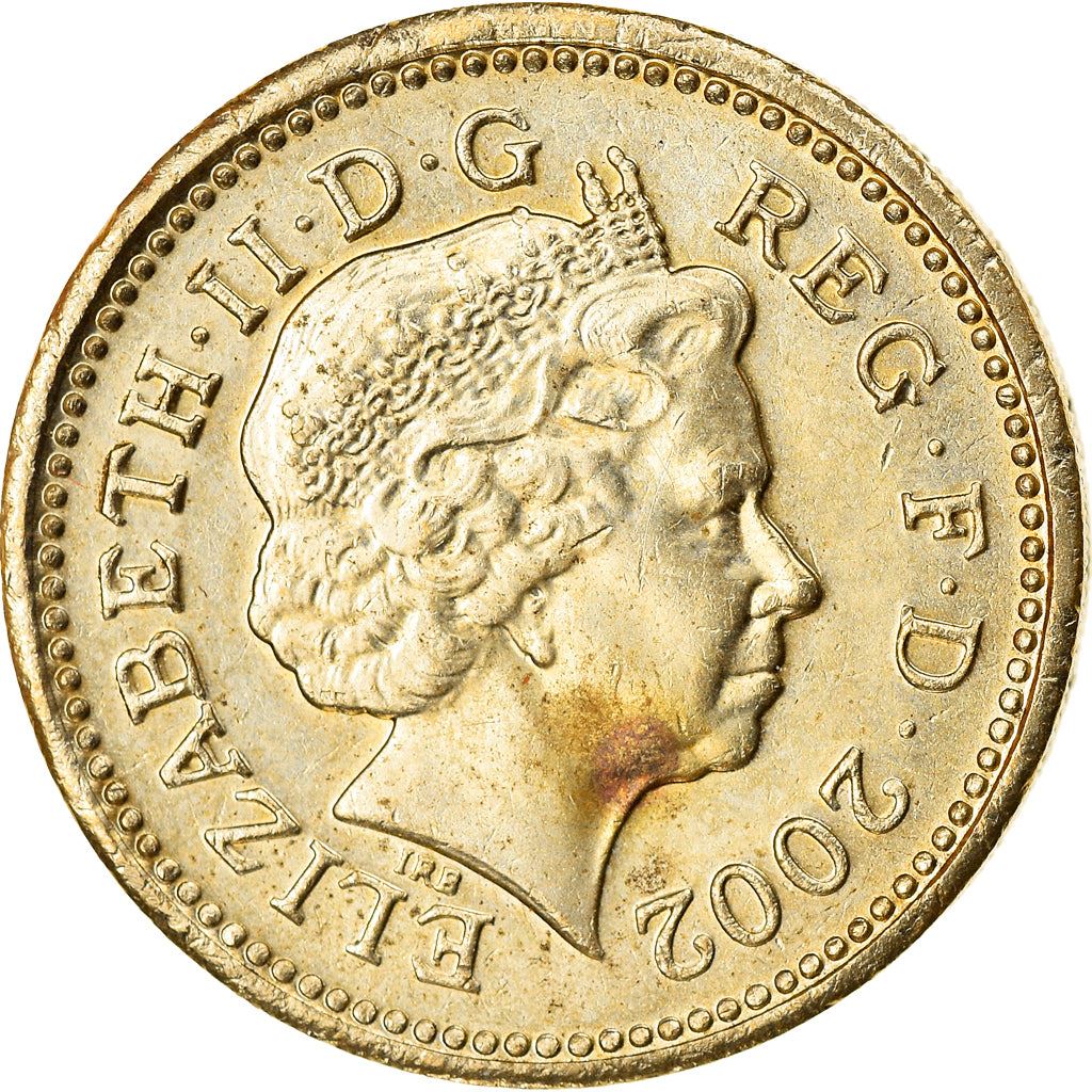 United Kingdom | 1 Pound Coin | English Lions | Km:1030 | 2002