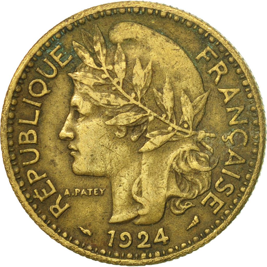 French Cameroon | 2 Francs Coin | Marianne | Phrygian Cap | Km:3 | 1924 - 1925