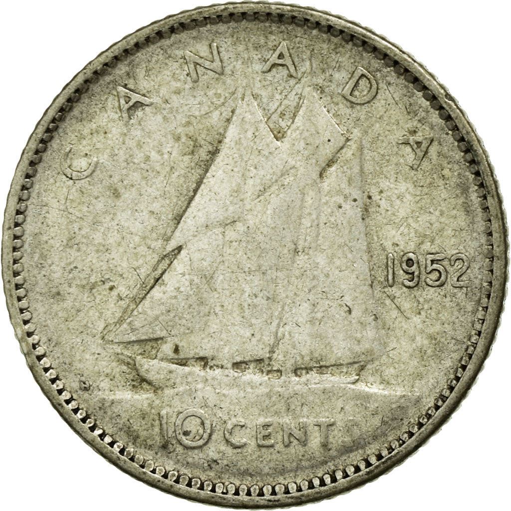 Canada | 10 Cents Coin | Silver | KM:43 | 1948-1952